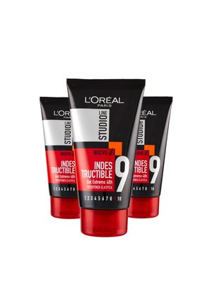 L'ORÉAL PARIS GEL PER CAPELLI STUDIO LINE INDESTRUCTIBLE, GEL ESTREMO 48H, 150ML - 3 PACK - Trattamenti capelli - trasparente