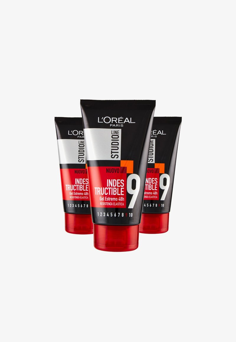 L'Oréal Paris - L'ORÉAL PARIS GEL PER CAPELLI STUDIO LINE INDESTRUCTIBLE, GEL ESTREMO 48H, 150ML - 3 PACK - Trattamenti capelli - trasparente, Ingrandire