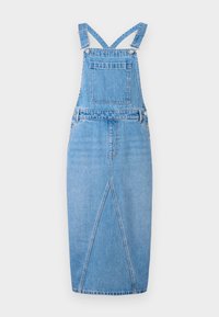 VMRANDY CALF SPENCER DRESS - Spijkerjurk - medium blue denim