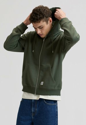 LONG SLEEVE WORKWEAR_FULL-RELAXED FIT - Sweatjacke - oak moss