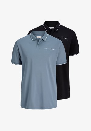 Jack & Jones, POLO PLUS SIZE 2-PACK LOGO POLO - Poloshirt - black