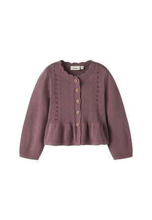 Lil' Atelier, KNITTED CARDIGAN REGULAR FIT - Gilet - rose taupe