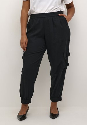 KCMILLE - Cargo trousers - black deep