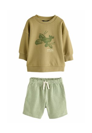 REGULAR FIT SET - Treningo apatinė dalis - olive green