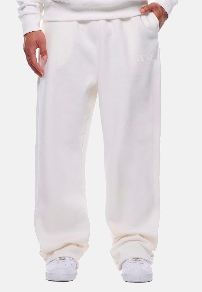 Dropsize OPEN LEG - Joggebukse - creamwhite