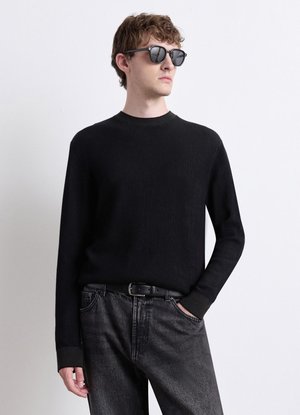 Calliope, MAGLIA TINTA UNITA - Strickpullover - nero ultrablack