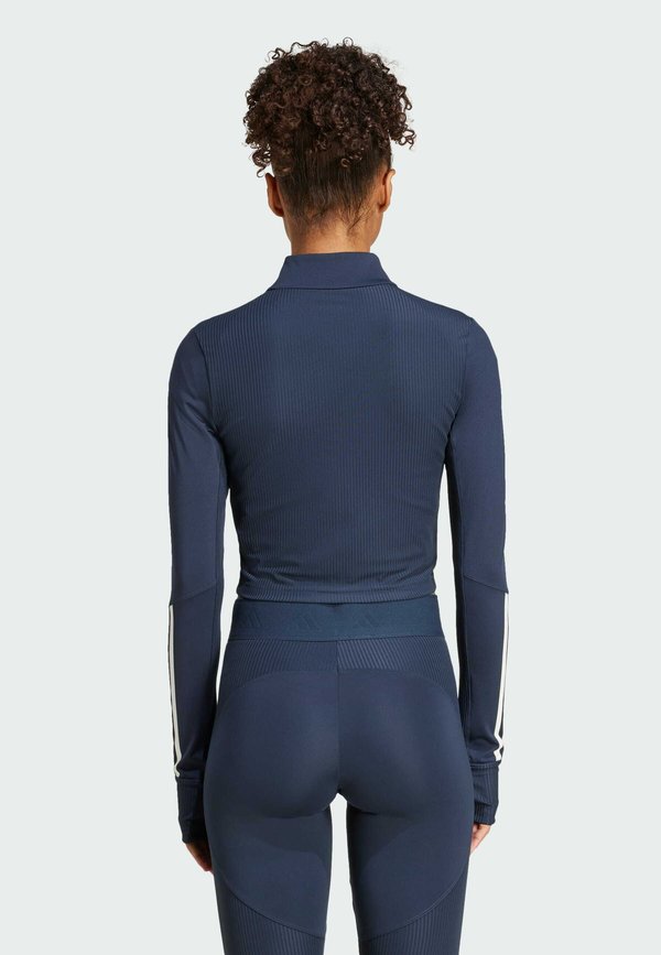 HYPERGLAM FULL-ZIP RIBBED COVER-UP - Cardigan - aurora ink2