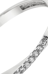 Balia STAPELRING SWING  - Bague - silberfarben, weiß