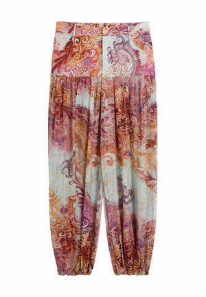 Desigual, PRINTED BALLOON TROUSERS - Nadrágok - red
