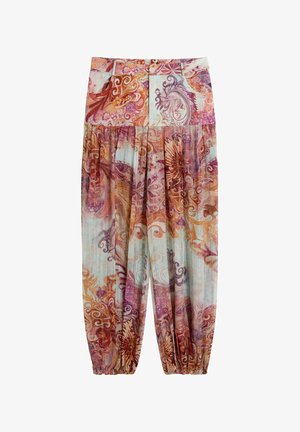 Desigual, PRINTED BALLOON TROUSERS - Bukser - red