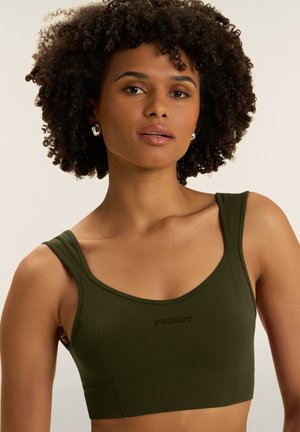 LIGHT SUPPORT SWEETHEART SPORTS - Urheiluliivit: keskitason tuki - green