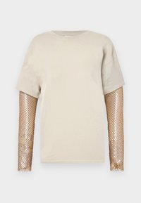 Pikkade varrukatega topp - grey putty