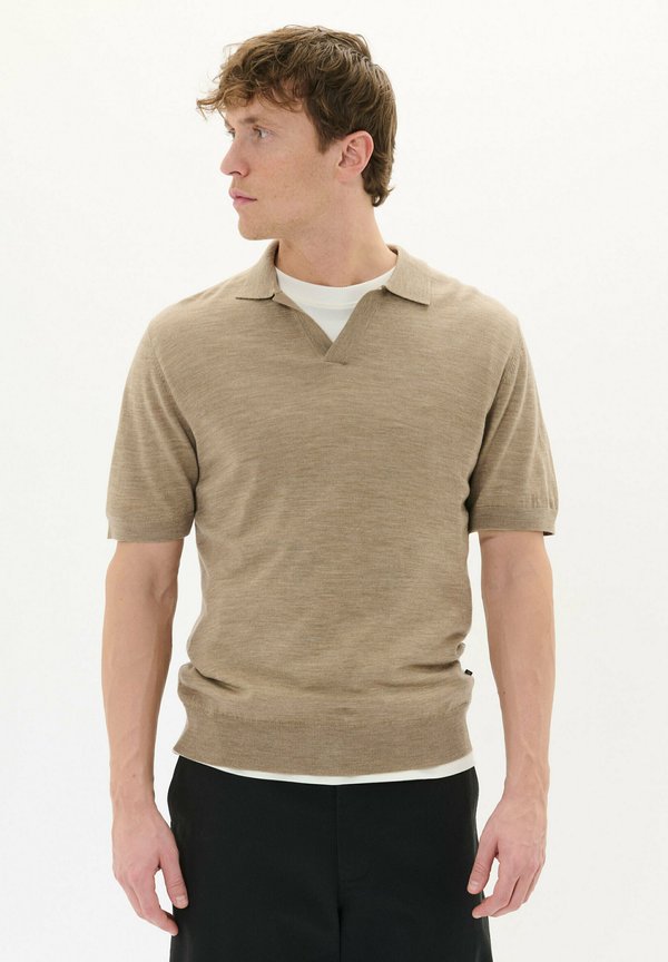 Poloshirt - khaki melange