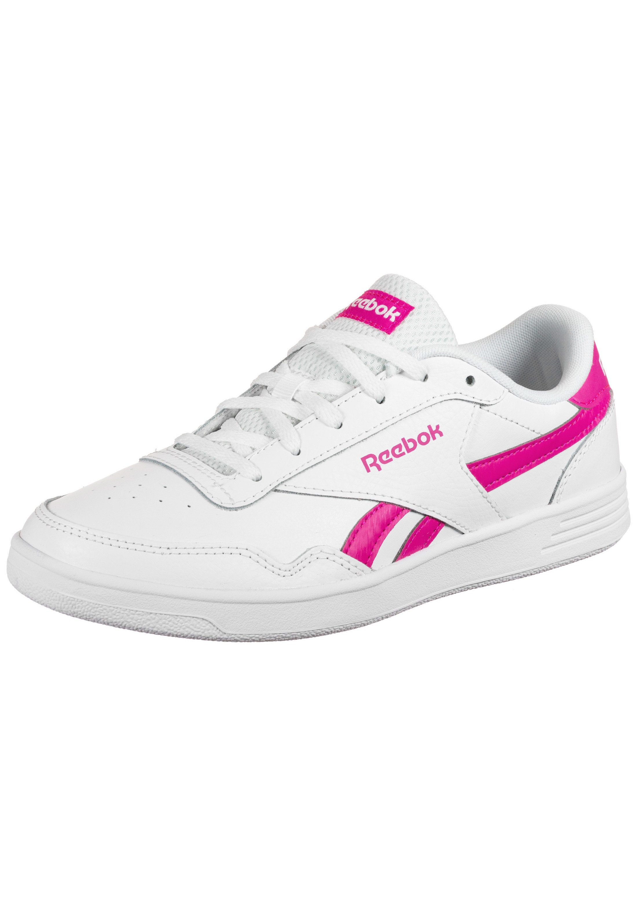 Reebok ROYAL TECHQUE T DAMEN - Baskets basses - white / proud pink/blanc -  ZALANDO.FR