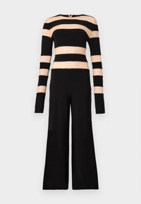 SPLICED STRAIGHT LEG - Jumpsuit - black/nude