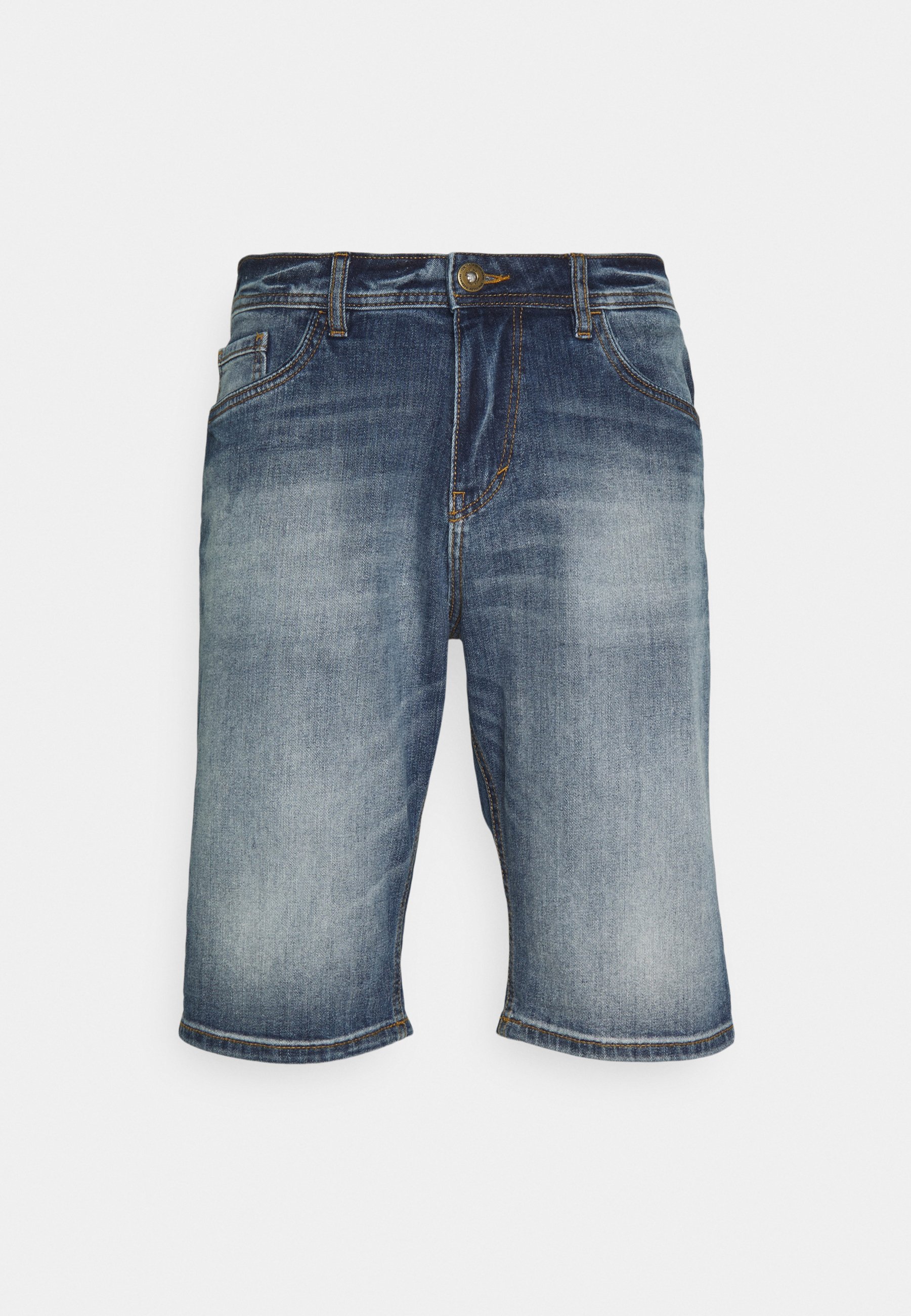 TOM TAILOR Shorts vaqueros - mid stone wash denim/blue denim - Zalando.es