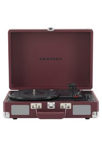 Crosley CRUISER DELUXE - SLATE - Record player - burgunderrot