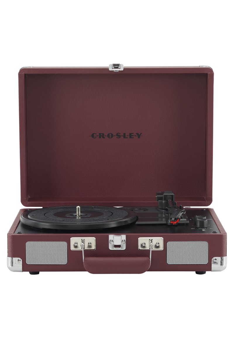 Crosley CRUISER DELUXE - SLATE - Record player - burgunderrot