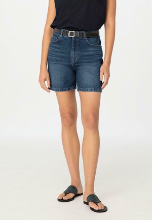 Denim shorts - dark blue washed