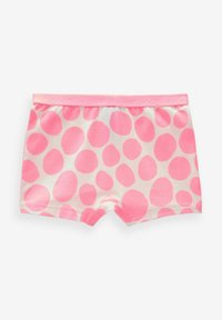 Boxer rosa a pois realizzati in tessuto di cotone, con un morbido elastico in vita che presenta il logo del marchio "next". Texture liscia e design giocoso.