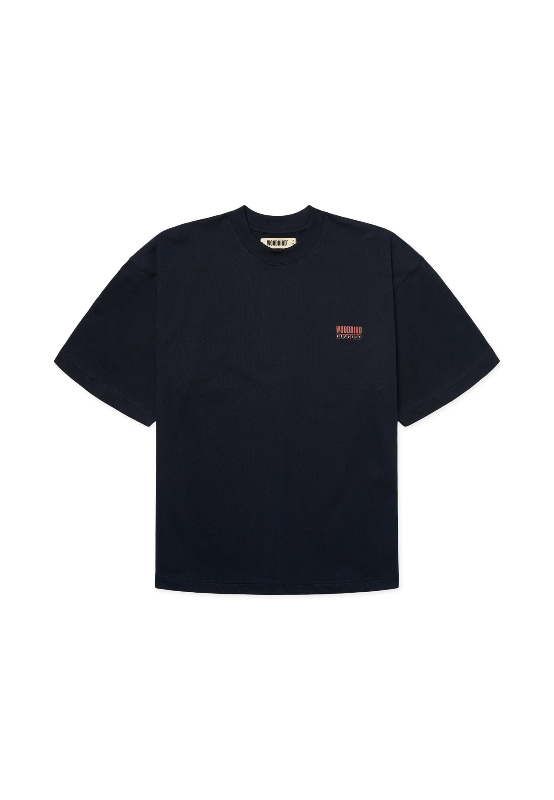 Woodbird BEAM CART TEE - Print T-shirt - dark navy/blue - Zalando