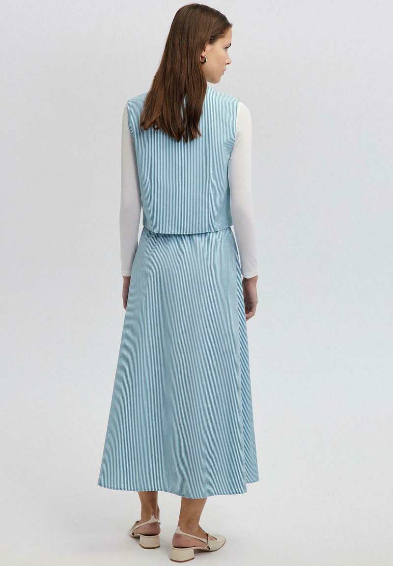Touch Priv POPLIN VEST SKIRT SET - Waistcoat - blue - Zalando