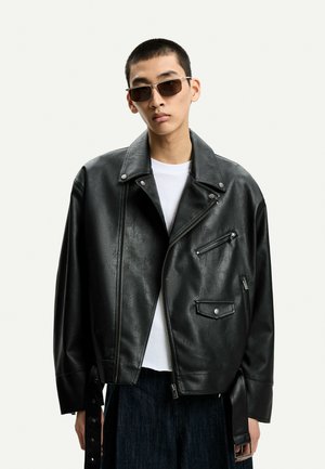 Bershka Műbőr dzseki - black