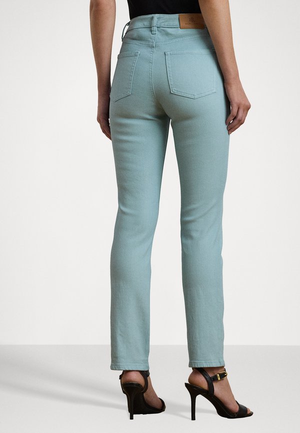 COATED HIGH RISE STRAIGHT ANKLE JEAN - Straight leg jeans - aqua pearl3