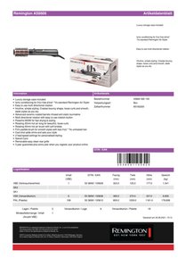 Remington AS8606 -hiustenmuotoilija, jossa on musta kahva, pyöreä sylinteri ja keraaminen turmaliinimateriaali. Sisältää ylellisen säilytyskotelon.