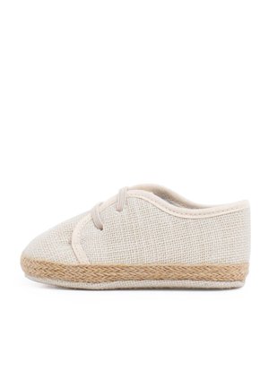 ZAPATOS BEBÉ LINO Y YUTE CORDÓN ELÁSTICO - Matalavartiset tennarit - crudo