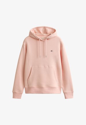 GANT SHIELD HOODIE - Jersey con capucha - apricot pink
