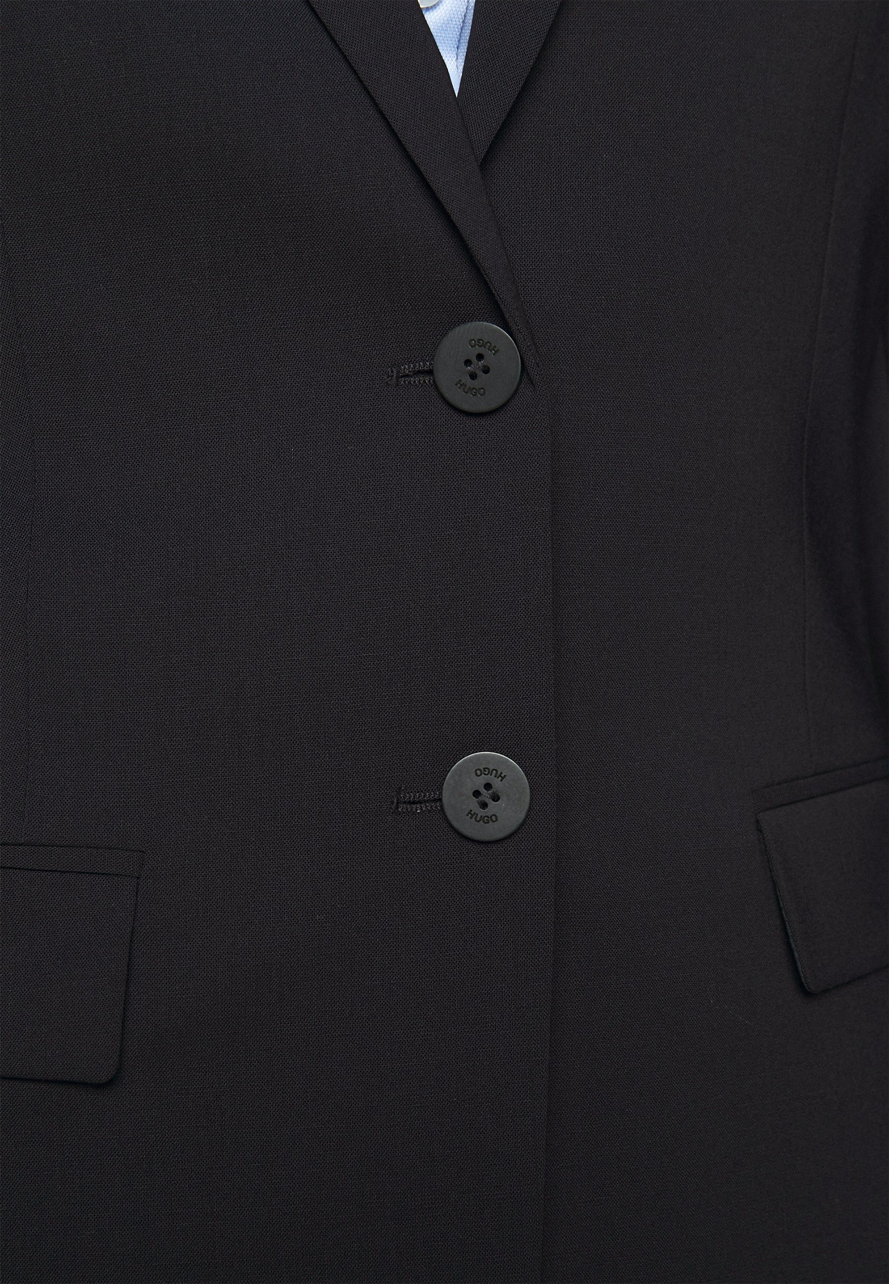 gray long blazer