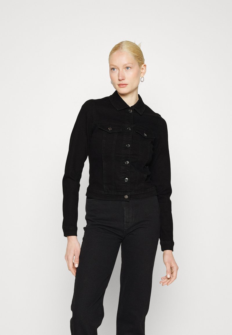 Vero Moda Tall VMLUNA SLIM JACKET MIX Denim jacket black Zalando.ie