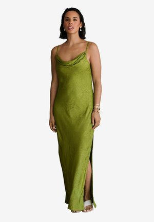 JACQUARD COWL NECK SLIP - Pidulikud riided - green
