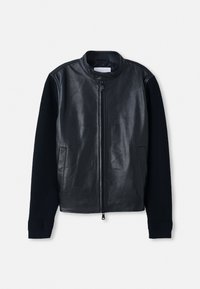 WADE HYBRID JACKET - Jachetă piele - black