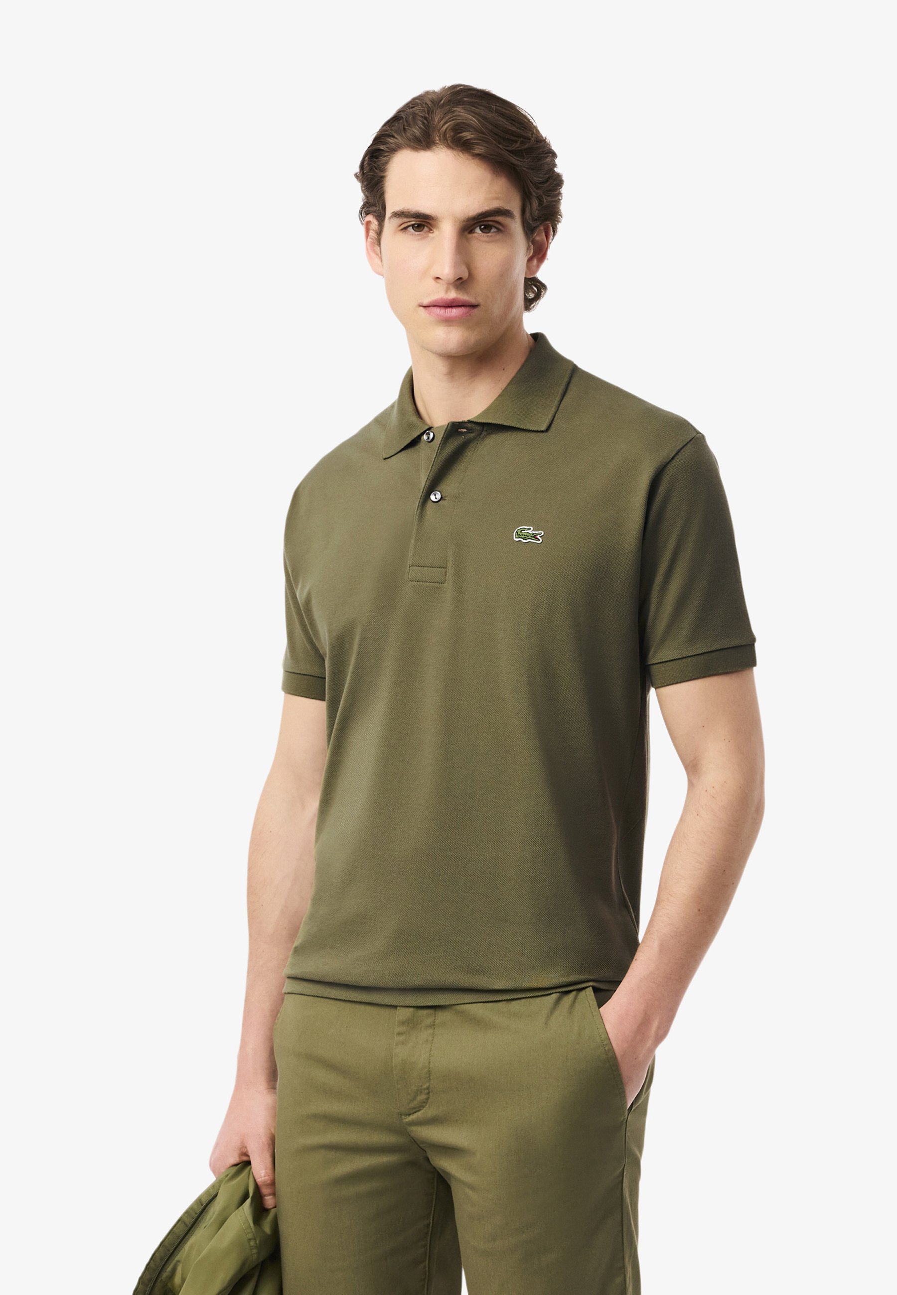 Lacoste Polo vert kaki/kaki