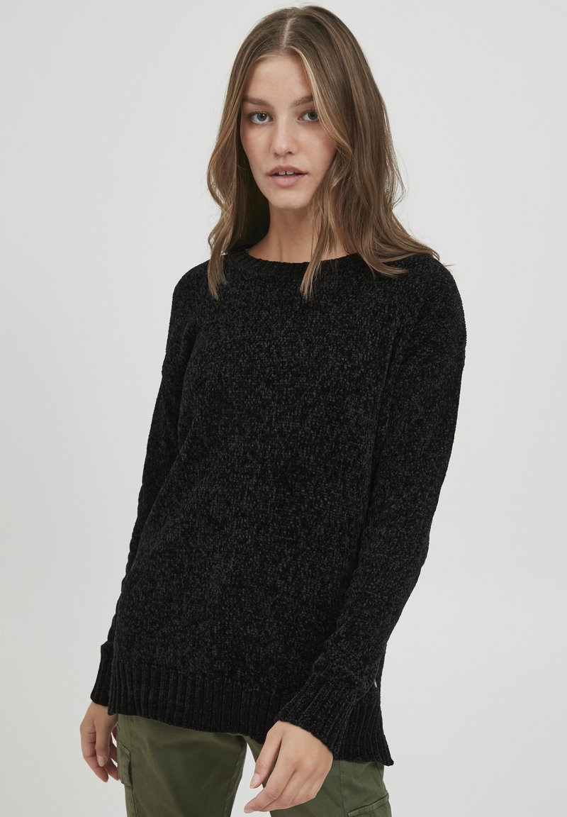 Damen Strickjacken | Oxmo OXELVINA Strickpullover black/schwarz - OQ65968 Damen Strickjacken | Oxmo OXELVINA Strickpullover black/schwarz - OQ65968