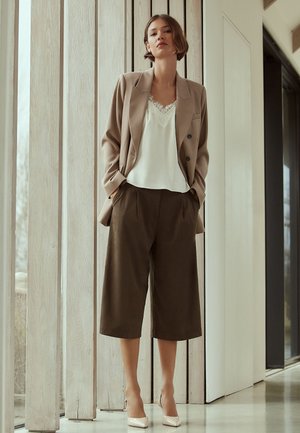 Next, REGULAR FIT - CAMI - Felső - ecru
