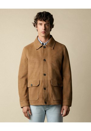 Lederjacke - beige