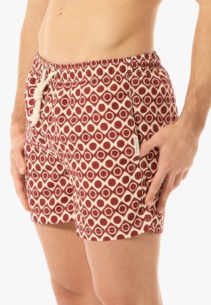 PONZA - Badeshorts - amaranth white graphic print