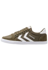 Não selecionado, dark olive