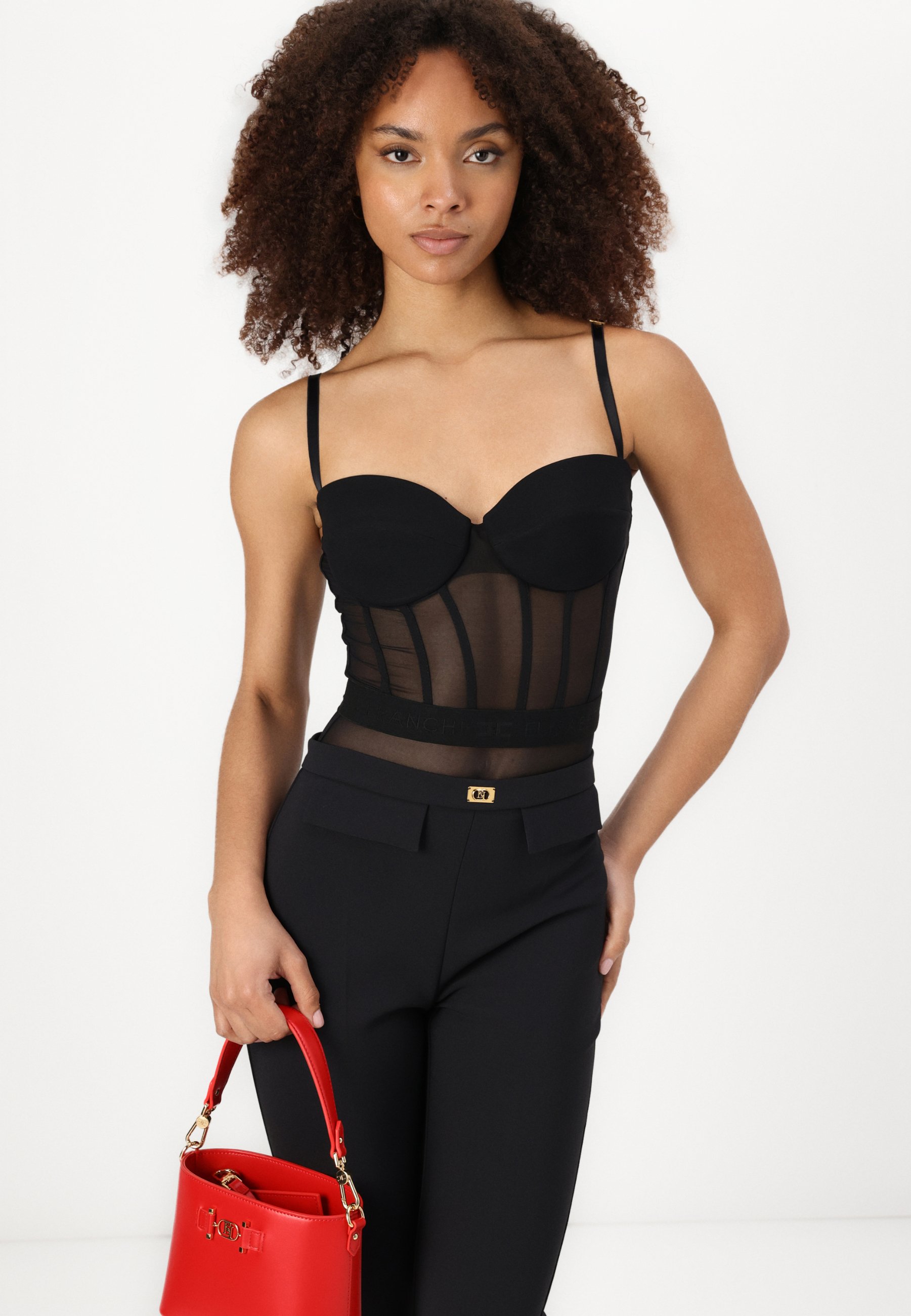 売れ筋商品|||エリザベスフランキ Tシャツ レディース トップス WOMENS BRA - Top - nero Elisabetta Franchi WOMEN - Top - nero - Zalando.it