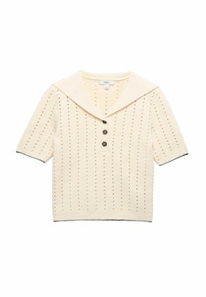 Marks & Spencer, SAILOR COLLAR POINTELLE - Blouse - ivory mix