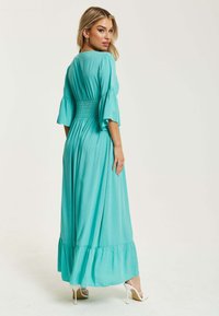 Liquorish with-frill-sleeves - Maxi dress - green