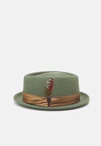 Brixton STOUT PORK PIE UNISEX - Klobouk - light moss/coffee diamond