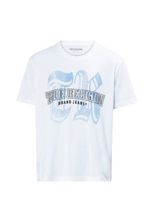 True Religion, TRUE RELIGION T-SHIRT CRYSTAL - T-shirt print - white