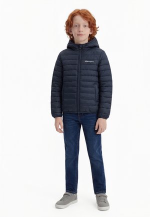 Champion OUTDOOR LIGHT HOODED JACKET - Chaqueta de entretiempo - dark blue