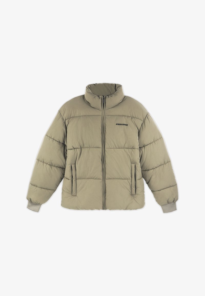 Pegador SOLIN CRUSHED PUFFER JACKET - Winterjacke - mud beige
