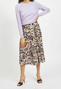 VILA Falda acampanada - beige