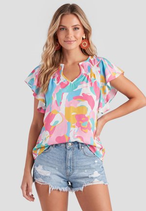 IZIA IZIA BLOUSE - Bluse - blue multicolor